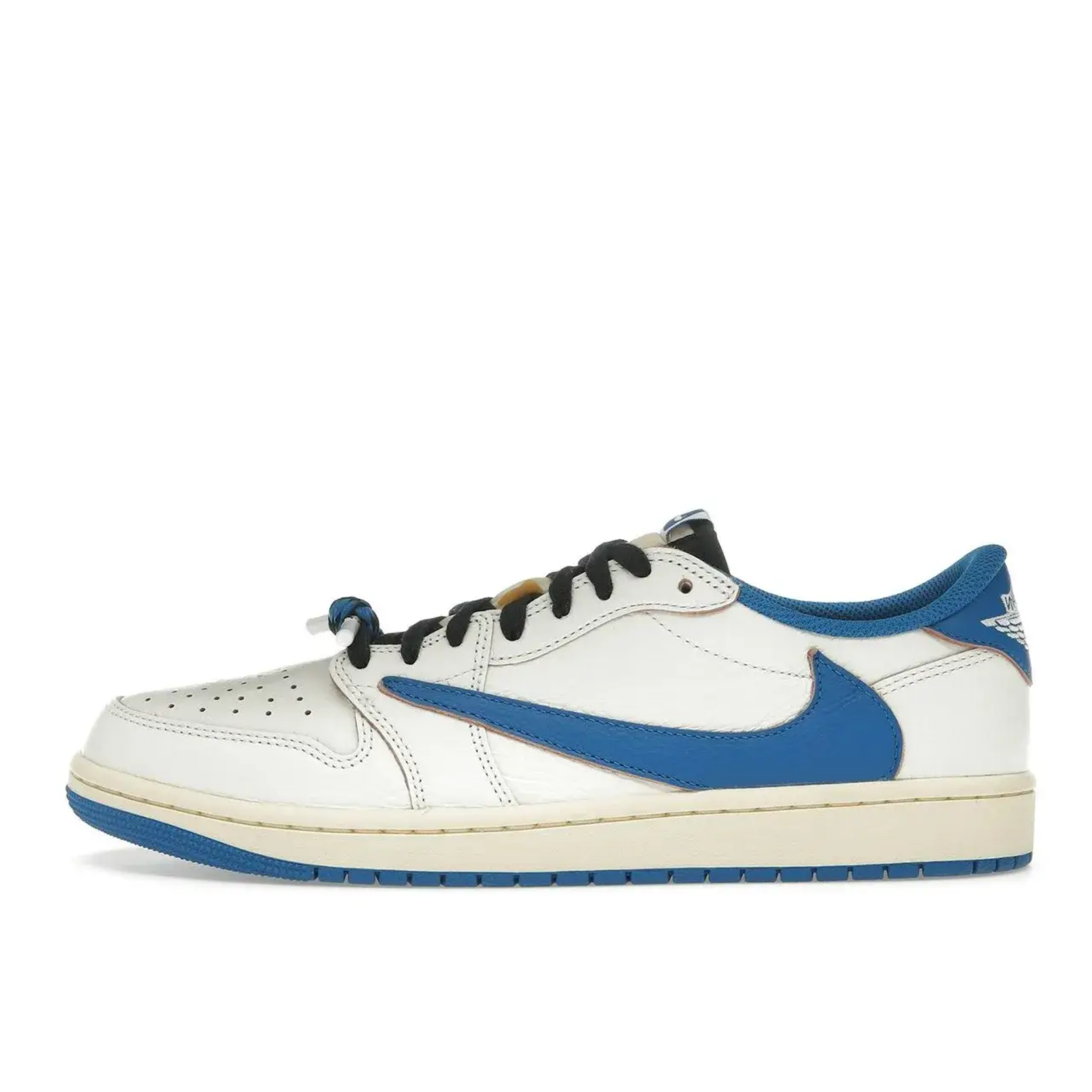 Air Jordan 1 Low OG SP Fragment x Travis Scott Sail Military Blue