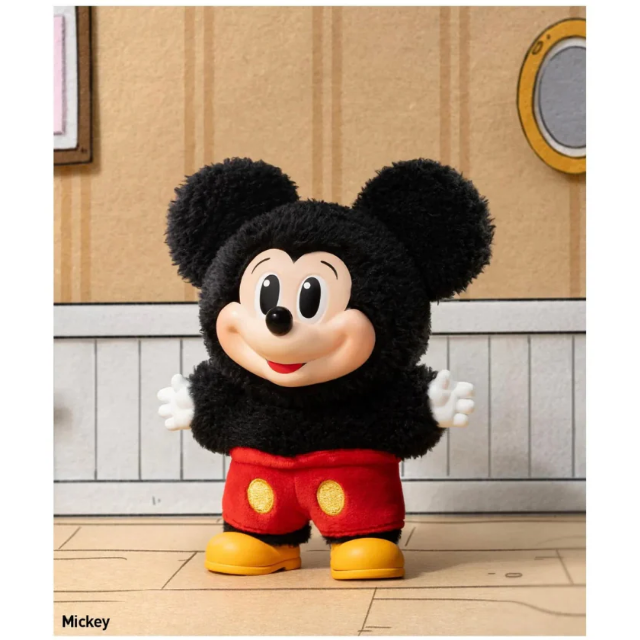 Pop Mart Disney Mickey Family Together Series Plush Keychain Sealed Case (Zestaw 8 szt.)