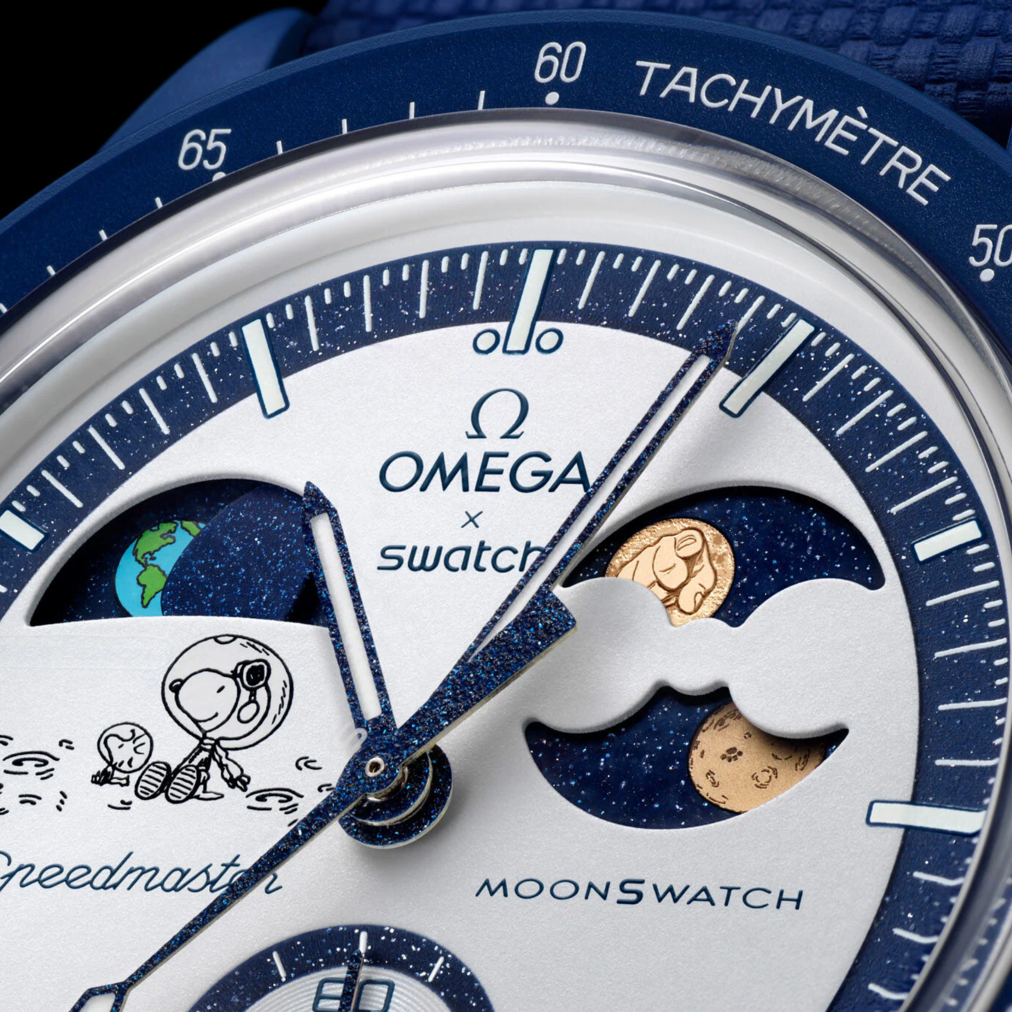 Swatch x Omega Bioceramic Moonswatch Mission To Earthphase Moonshine Snoopy Gold (07.10.2025)