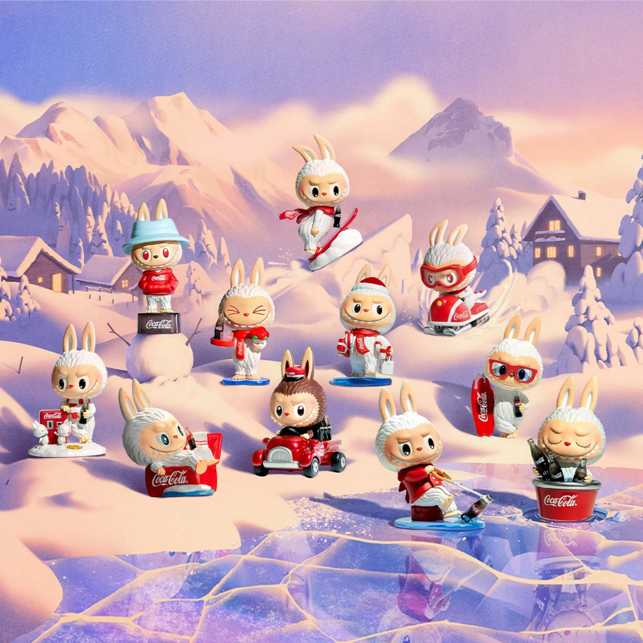 Pop Mart The Monsters Labubu Coca-Cola Series Sealed Case (Zestaw 10 szt.)