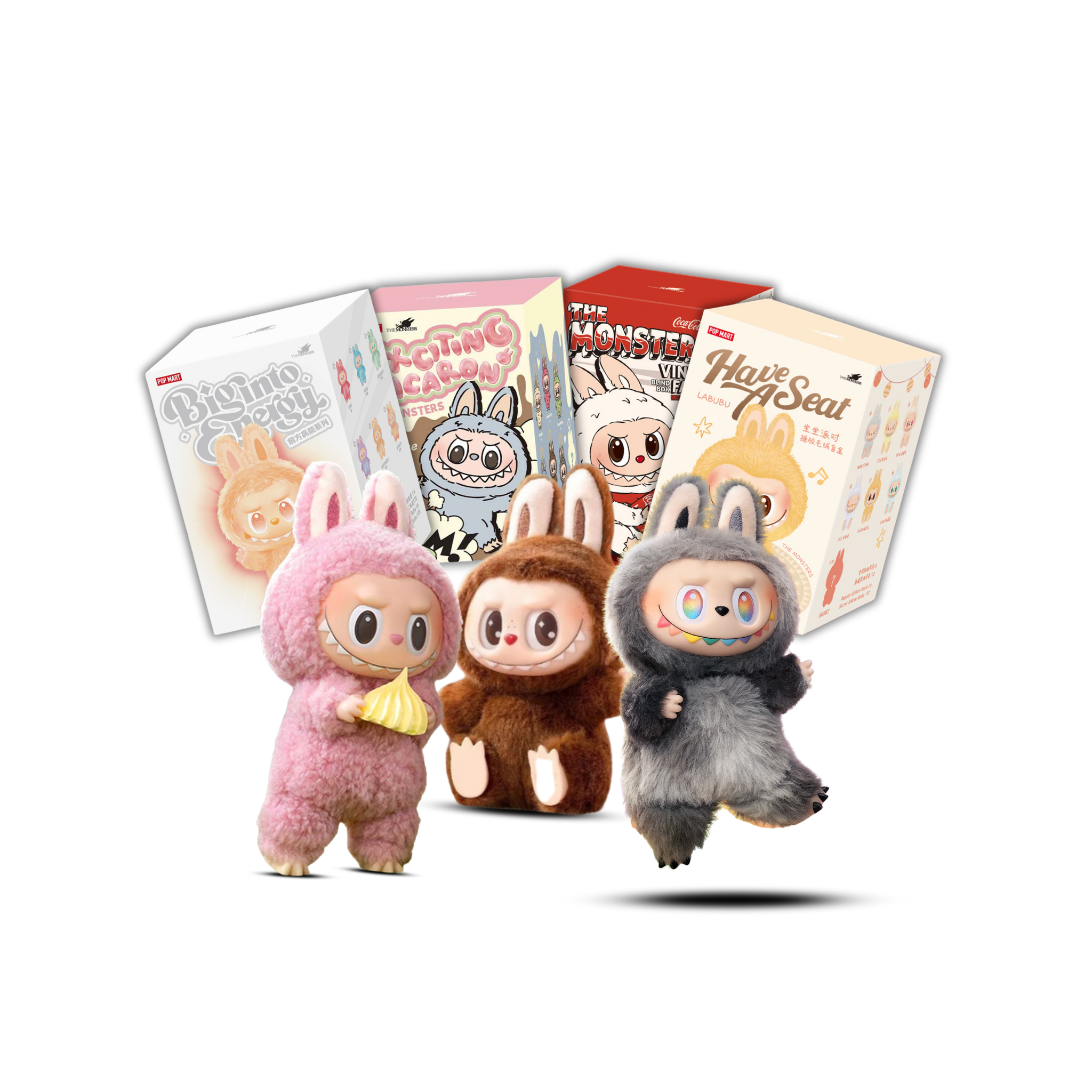 「LOYALTY」 POP MART Labubu Pop Mart Labubu Big Into Energy Loyalty - wiele kolorystyk