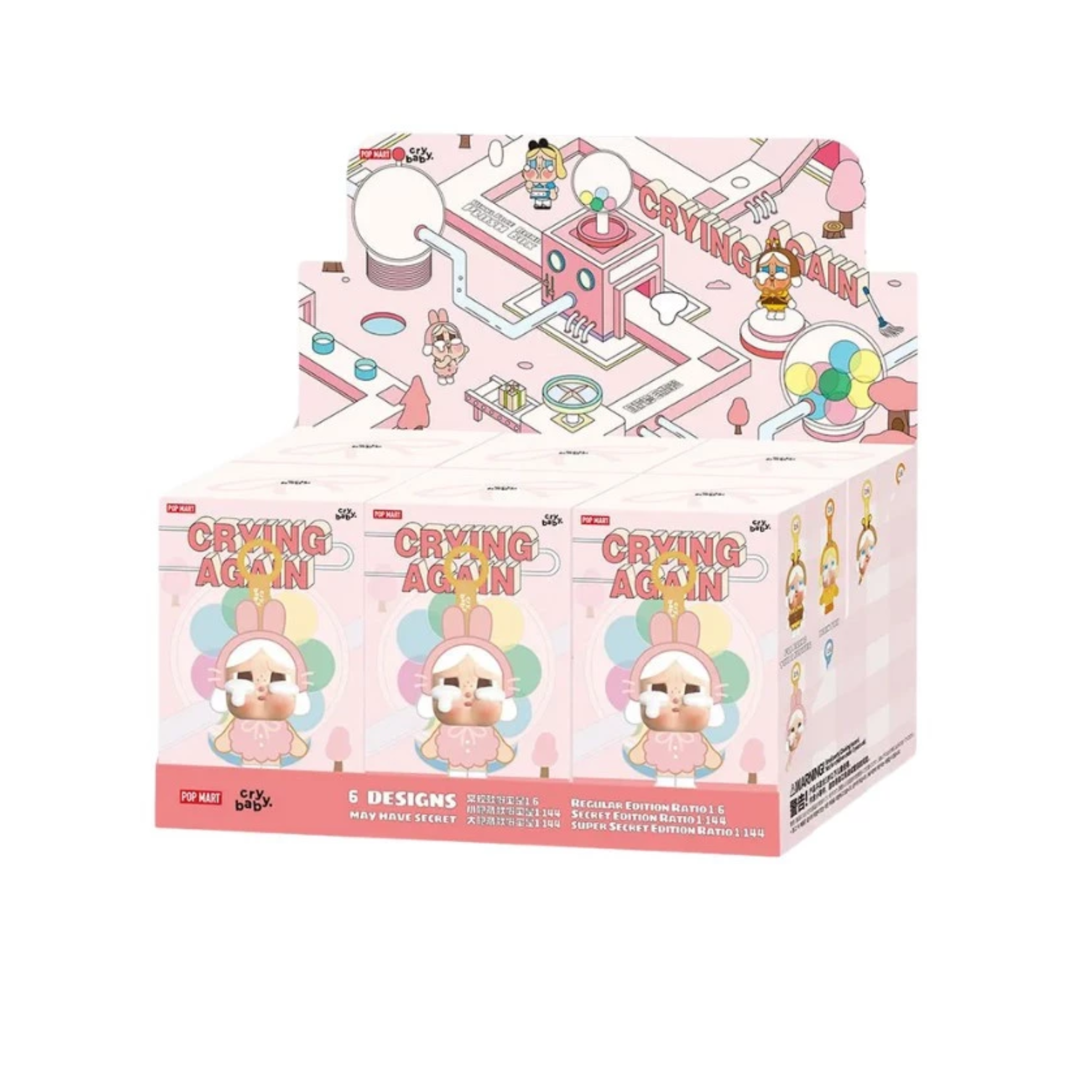 Pop Mart CryBaby Crying Again Series Vinyl Face Plush Sealed