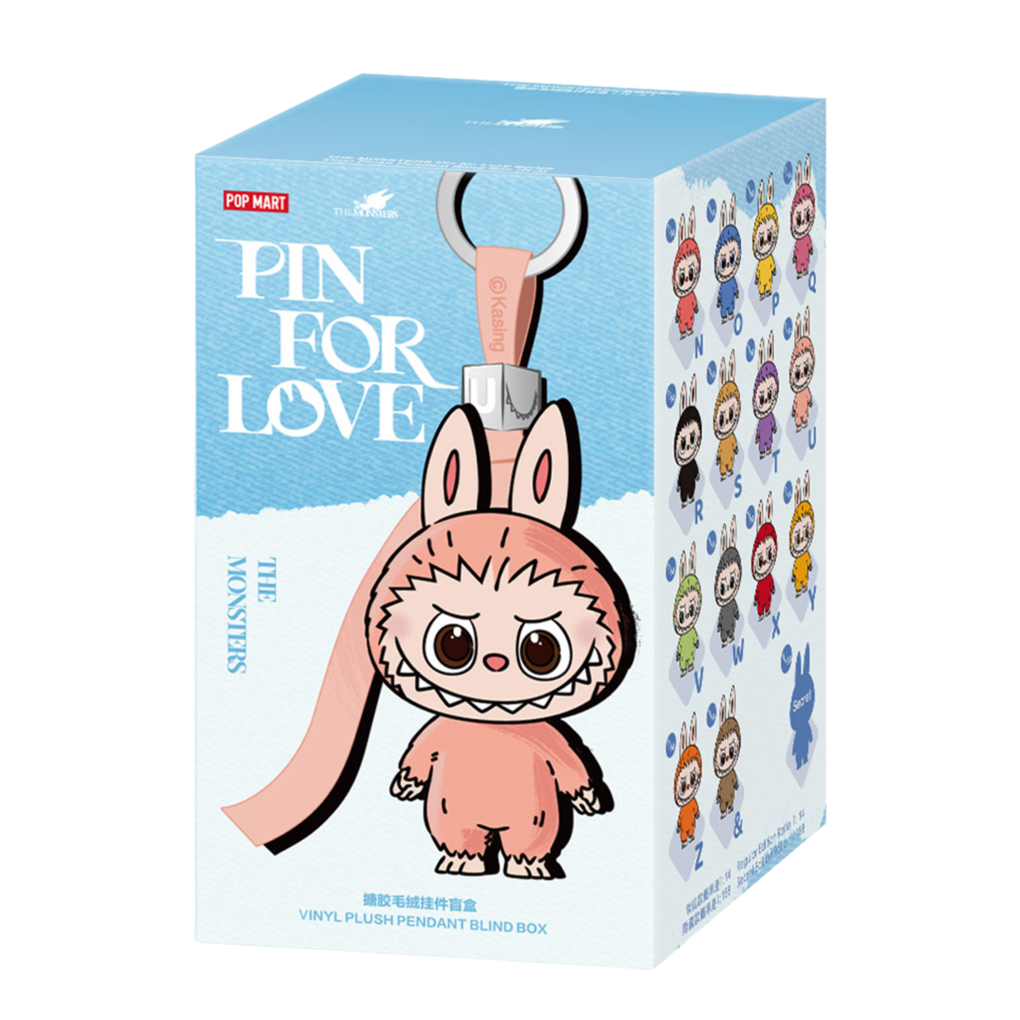 Pop Mart Labubu The Monster Pin for Love (N-Z) Brelok Blind Box