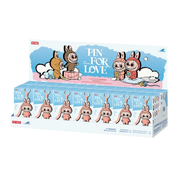 Pop Mart Labubu The Monster Pin for Love (N-Z) Brelok Blind Box (Zestaw 14 szt.)