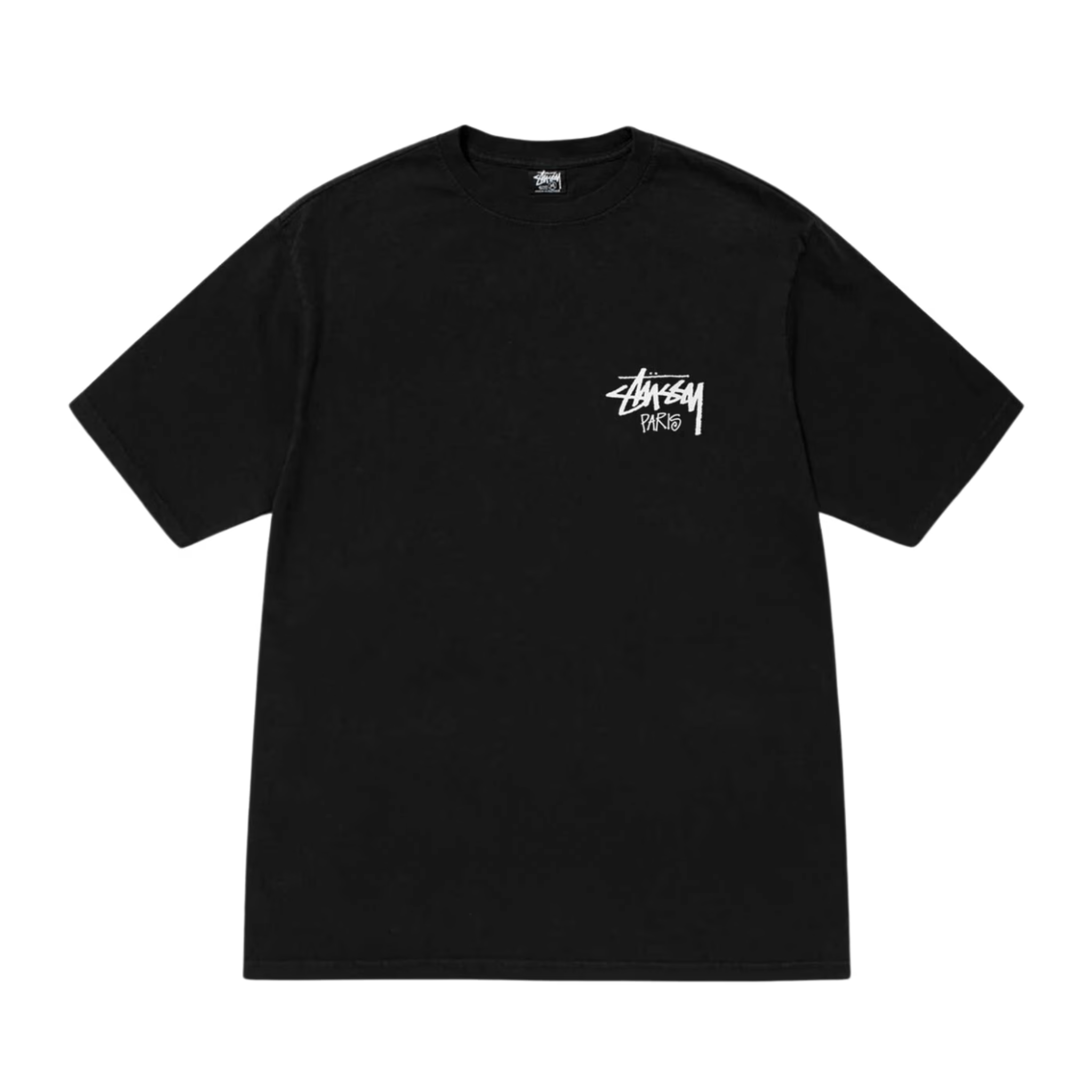Stussy Paris Tee Black - Pełna rozmiarówka – HYPESOLE