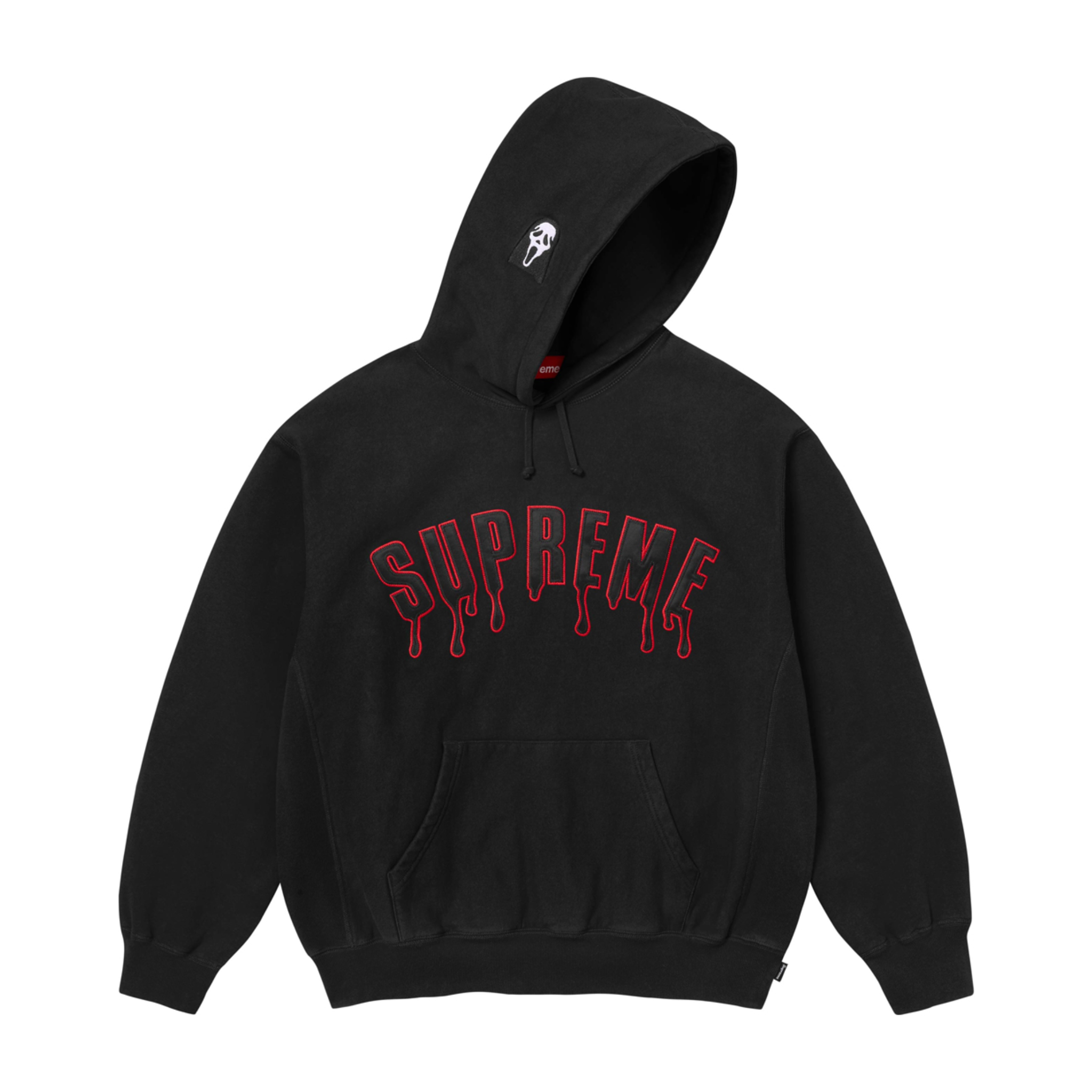 トップス Supreme Ghostface ArcHoodedSweatshirt L Supreme Ghostface Arc Hooded Sweatshirt Black - Pełna rozmiarówka