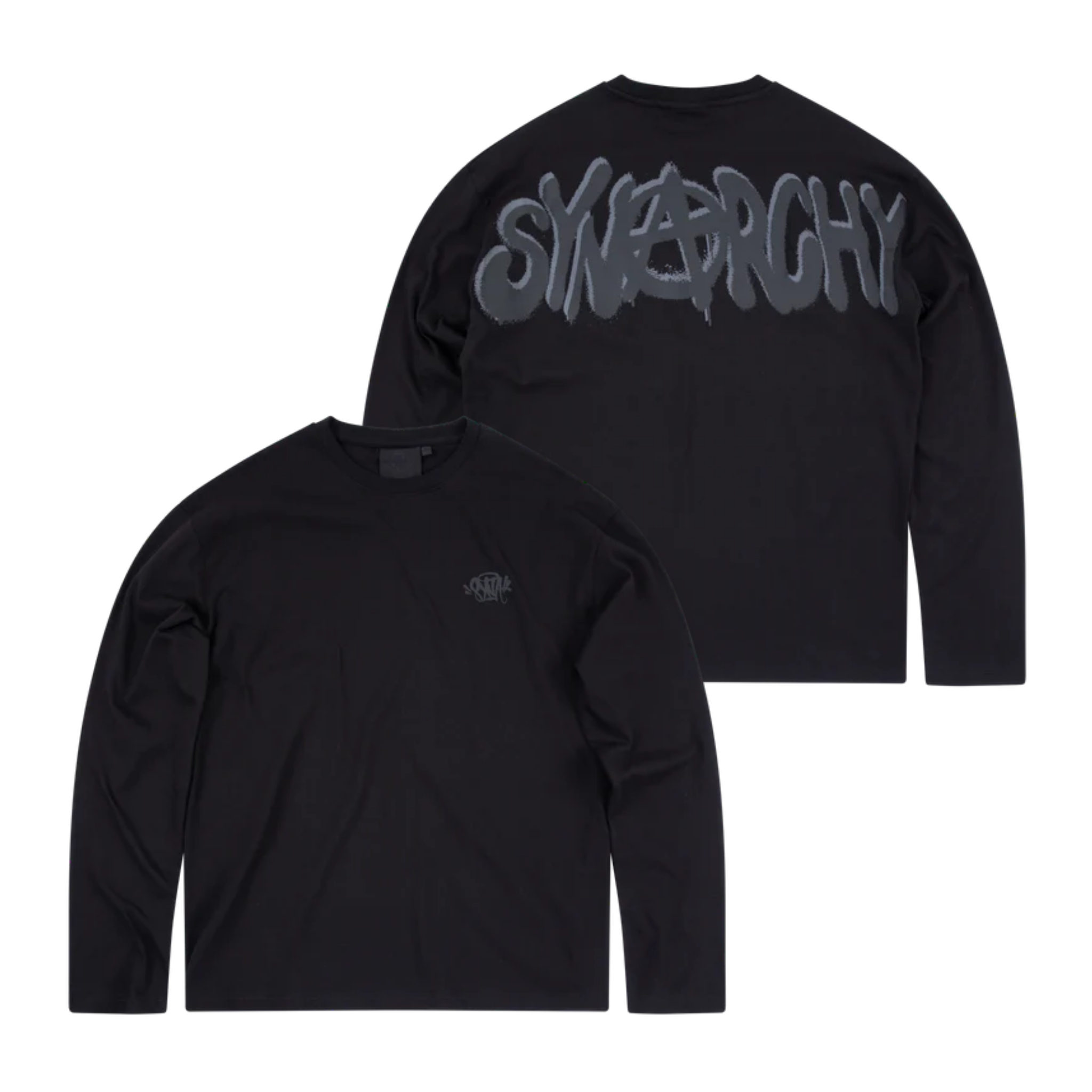 Syna World Synarchy Double Long Sleeve Tee - Black/Black - Pełna 