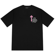 Trapstar TS Script Tee Black Pink