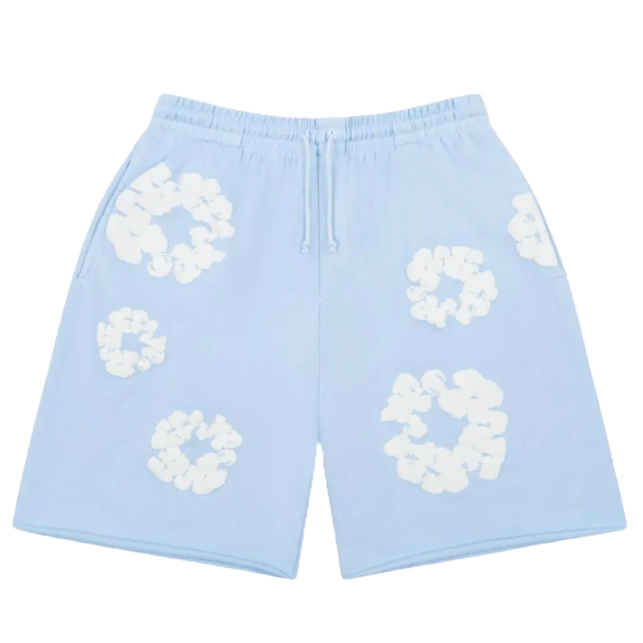 Denim Tears The Cotton Wreath Shorts Powder Blue - Pełna