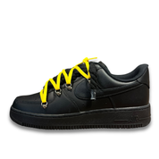 Nike Air Force 1 Black Double Rope Laces Black/Yellow