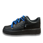 Nike Air Force 1 Black Double Rope Laces Black/Navy