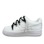 Nike Air Force 1 White Double Rope Laces White/Black