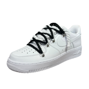 Nike Air Force 1 White Double Rope Laces White/Black