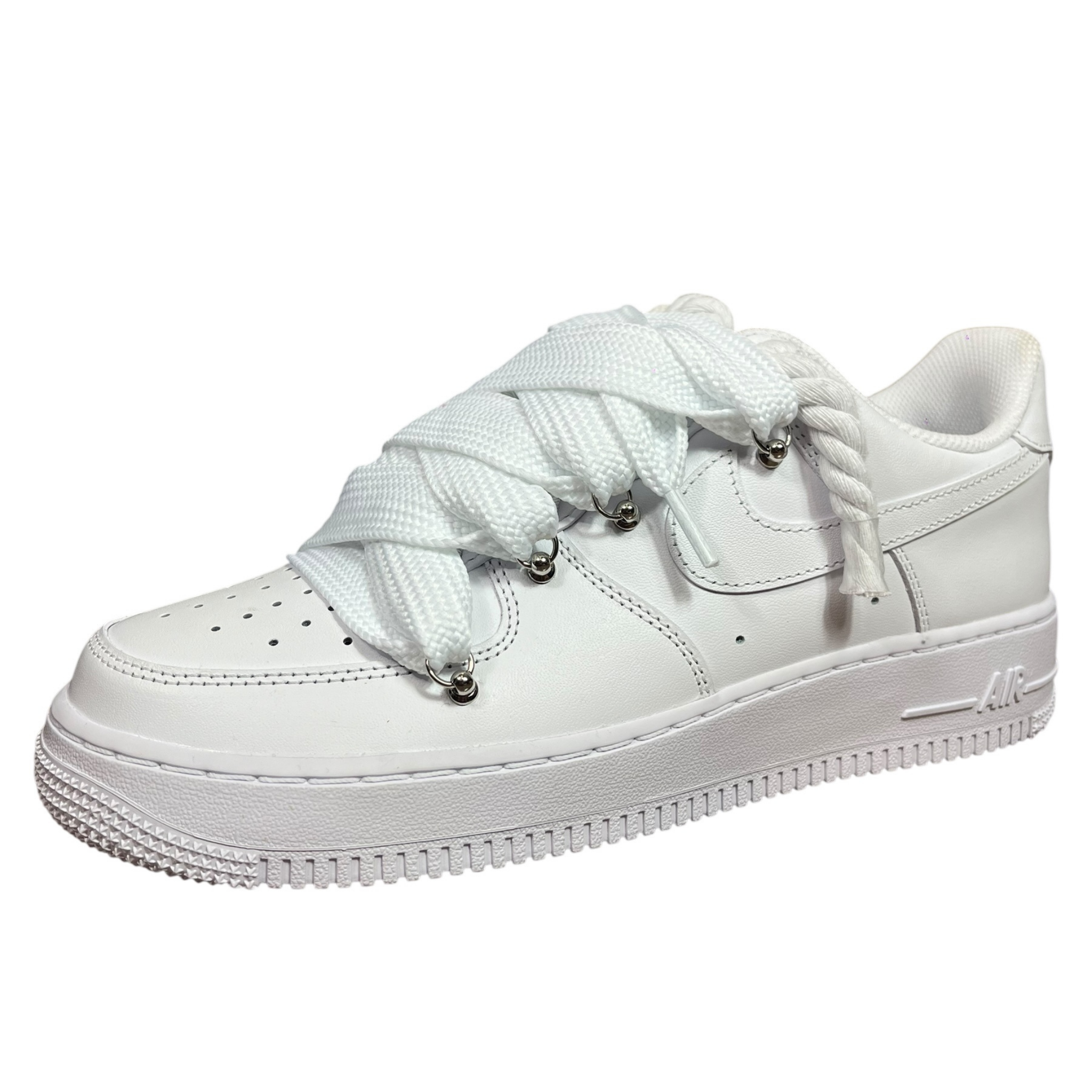 Nike Air Force 1 White Double Rope Laces White/White
