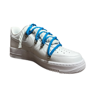 Nike Air Force 1 White Double Rope Laces White/Blue