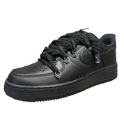 Nike Air Force 1 Black Double Rope Laces Black/Black