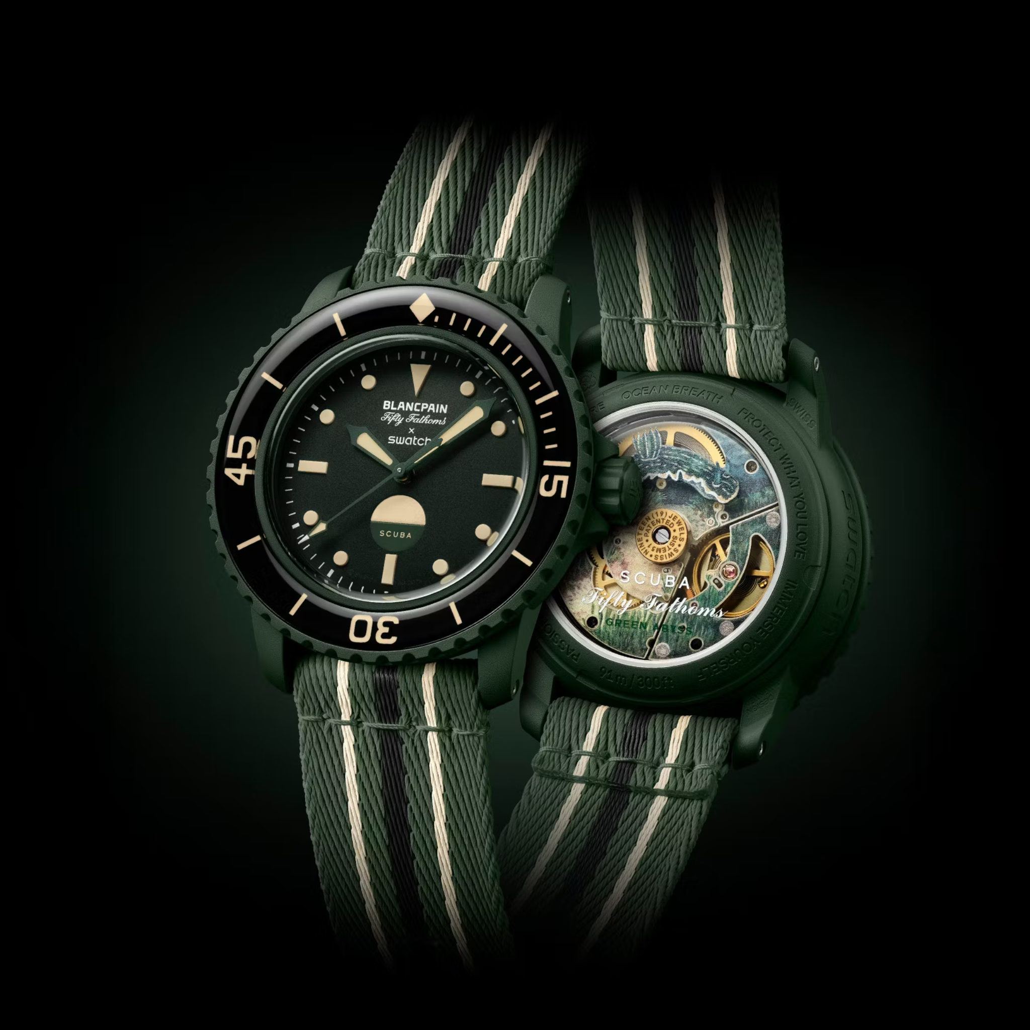 Blancpain x Swatch Scuba Fifty Fathoms Green Abyss