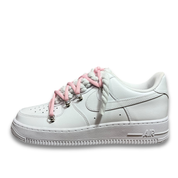 Nike Air Force 1 White Double Rope Laces White/Pink