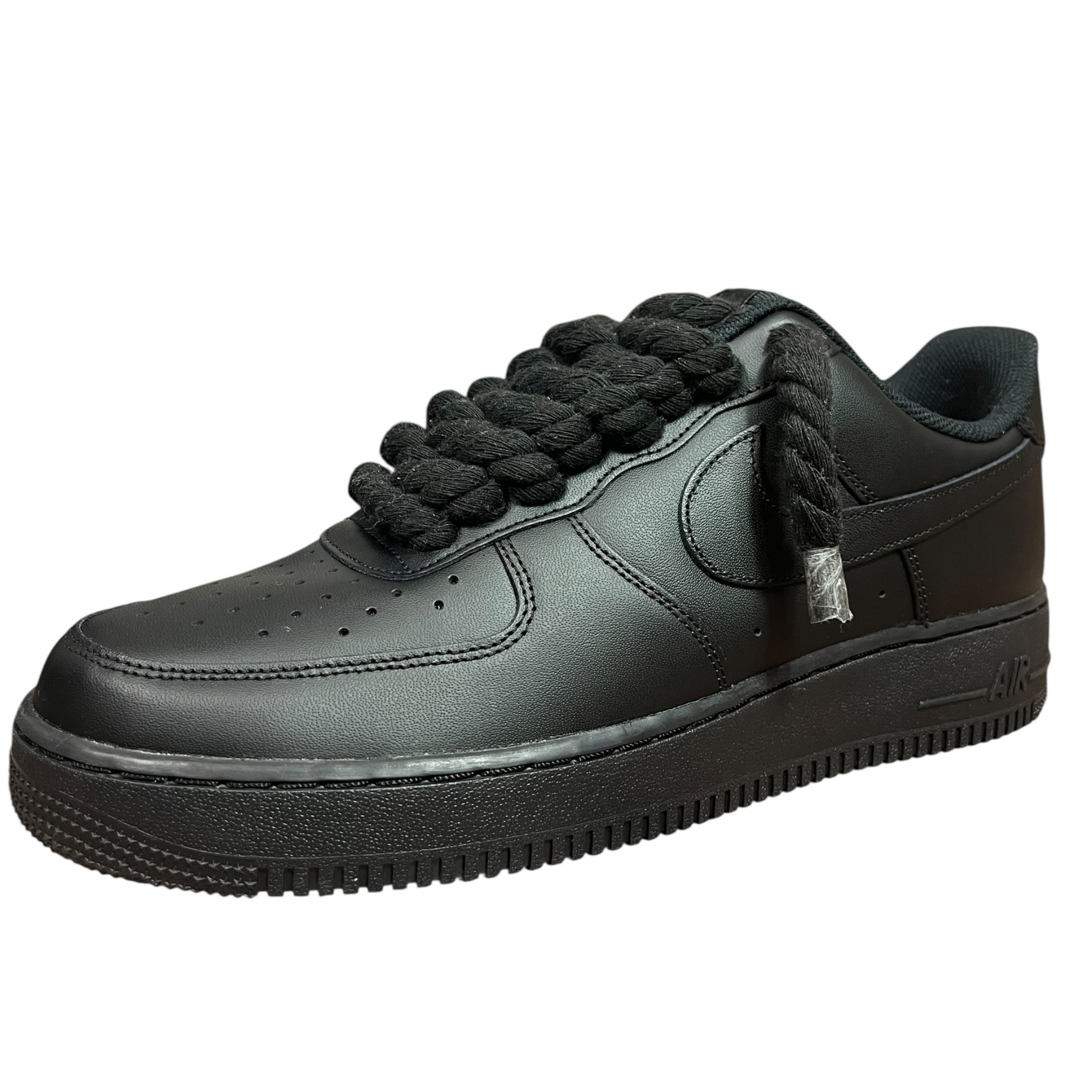 Nike Air Force 1 Black Rope Laces Black