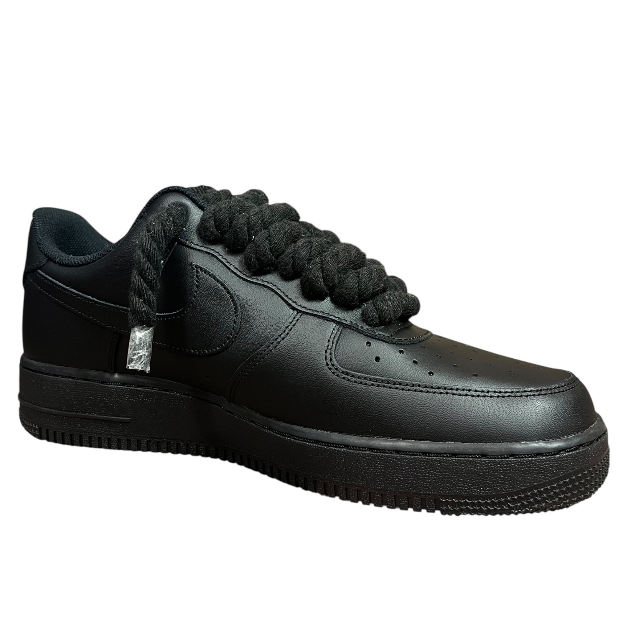 Nike Air Force 1 Black Rope Laces Black