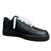 Nike Air Force 1 Black Rope Laces White