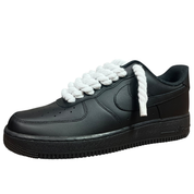 Nike Air Force 1 Black Rope Laces White