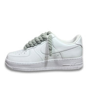 Nike Air Force 1 White Rope Laces Grey