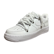 Nike Air Force 1 White Double Rope Laces White/White