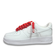 Nike Air Force 1 White Rope Laces Red