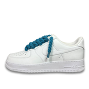 Nike Air Force 1 White Rope Laces Blue