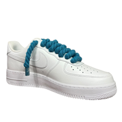 Nike Air Force 1 White Rope Laces Blue
