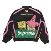 Supreme SpongeBob SquarePants Jeff Hamilton Racing Jacket Black