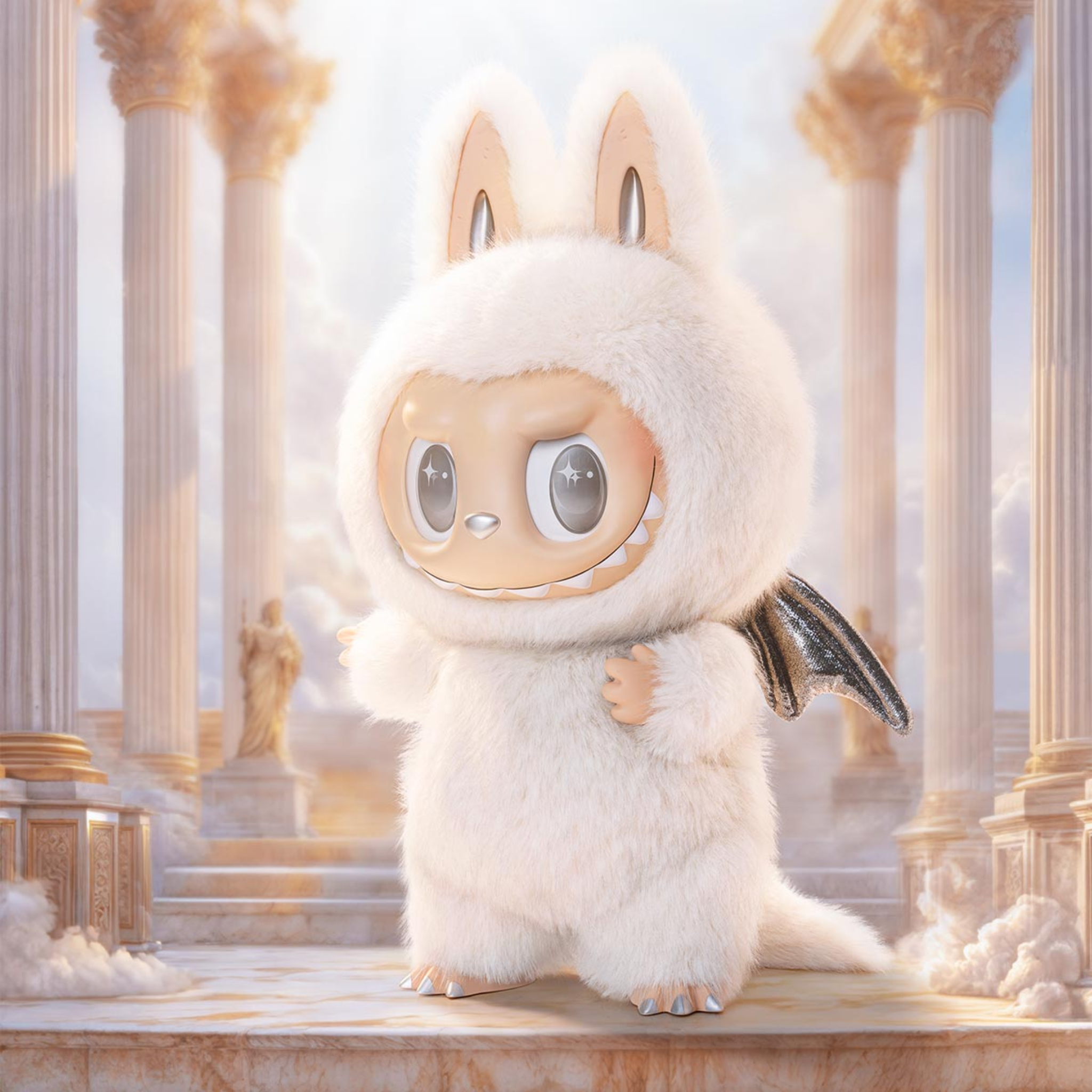 Pop Mart The Monsters Labubu Zimomo Angel in Clouds (Figurka 40cm)