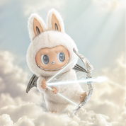 Pop Mart The Monsters Labubu Zimomo Angel in Clouds (Figurka 40cm)