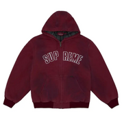 Supreme Reflective Arc Hooded Work Jacket Red