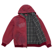 Supreme Reflective Arc Hooded Work Jacket Red