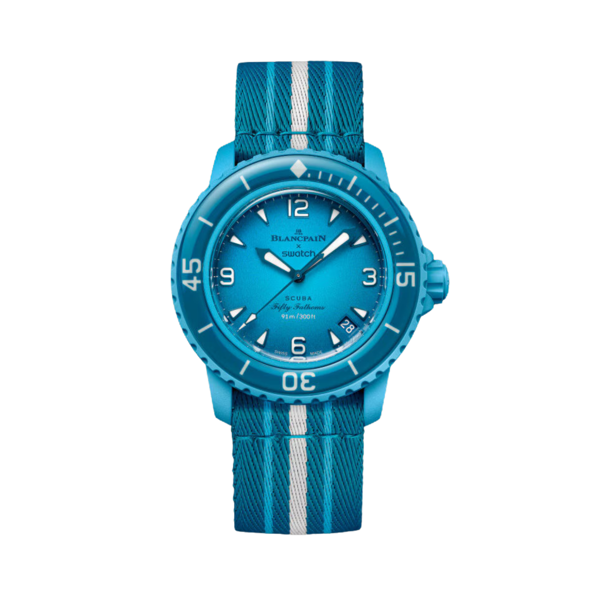 Blancpain x Swatch Scuba Fifty Fathoms Blue Lagoon