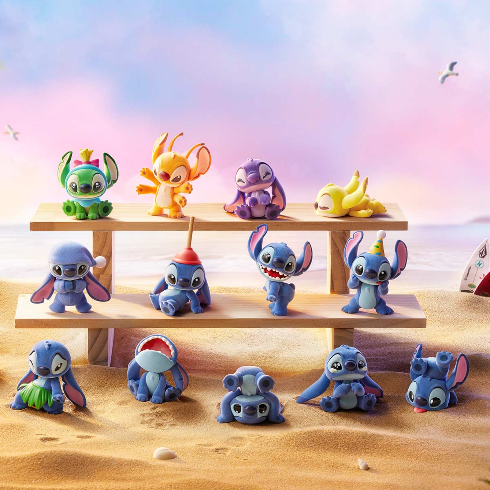 Pop Mart Disney Stitch Little Emotions Series Figure Sealed Case (Zestaw 6 szt.)