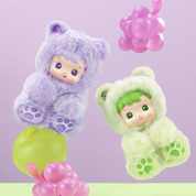 Pop Mart HACIPUPU Gummy Bear Series Vinyl Plush Pendant (Zestaw 6 szt.)