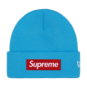 Supreme New Era Box Logo Beanie Cyan (FW25)