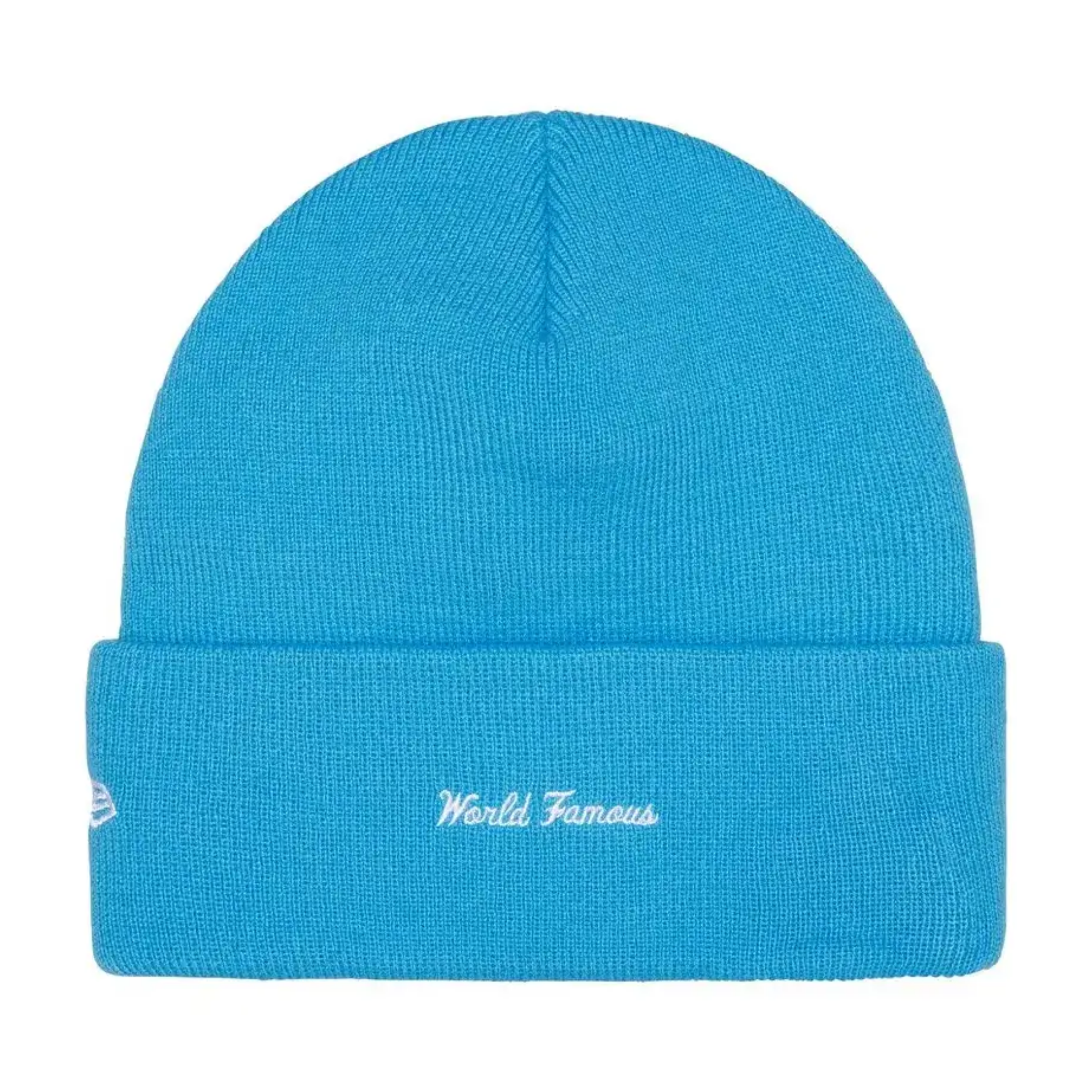 Supreme New Era Box Logo Beanie Cyan (FW25)