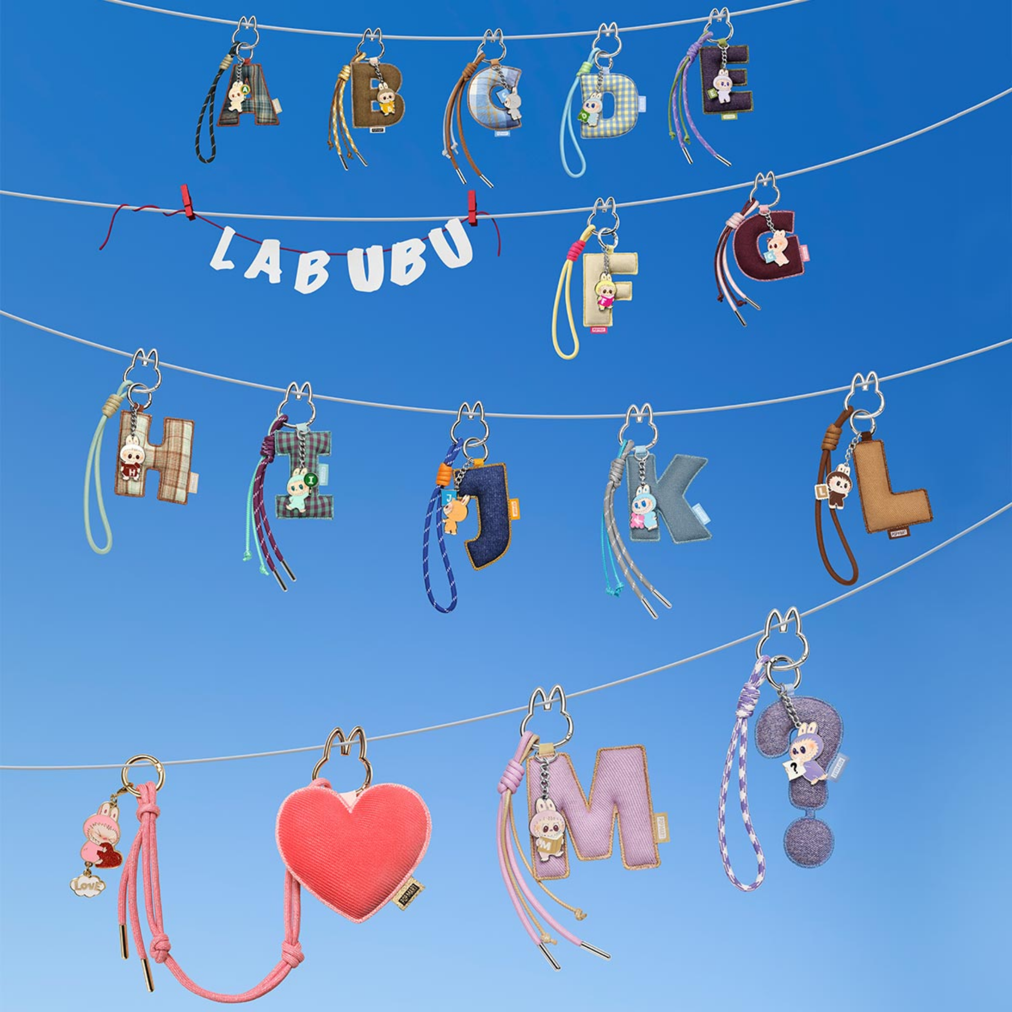 Pop Mart Labubu The Monster Pin for Love Series (A-M) Brelok Blind Box