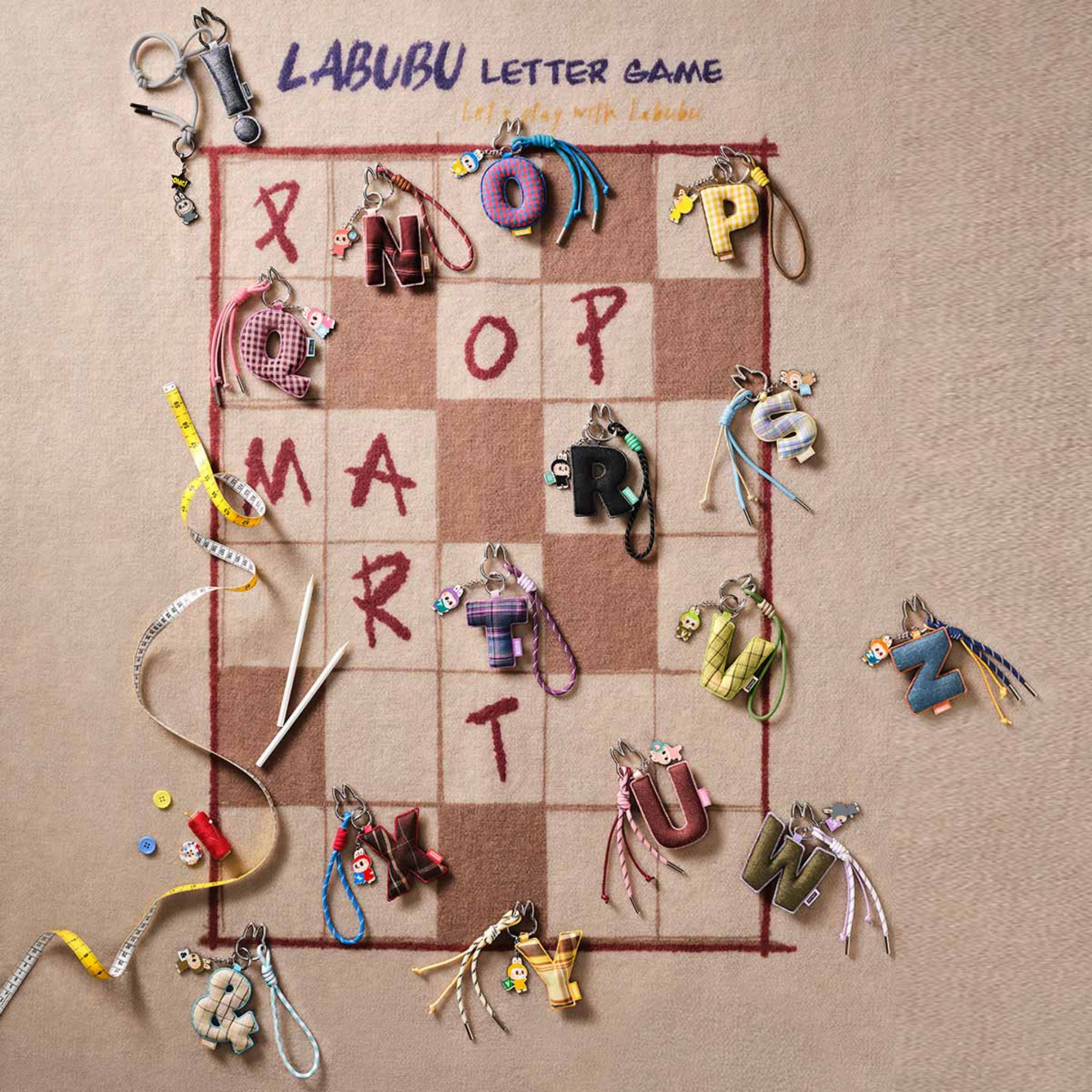 Pop Mart Labubu The Monster Pin for Love Series (N-Z) Brelok Blind Box