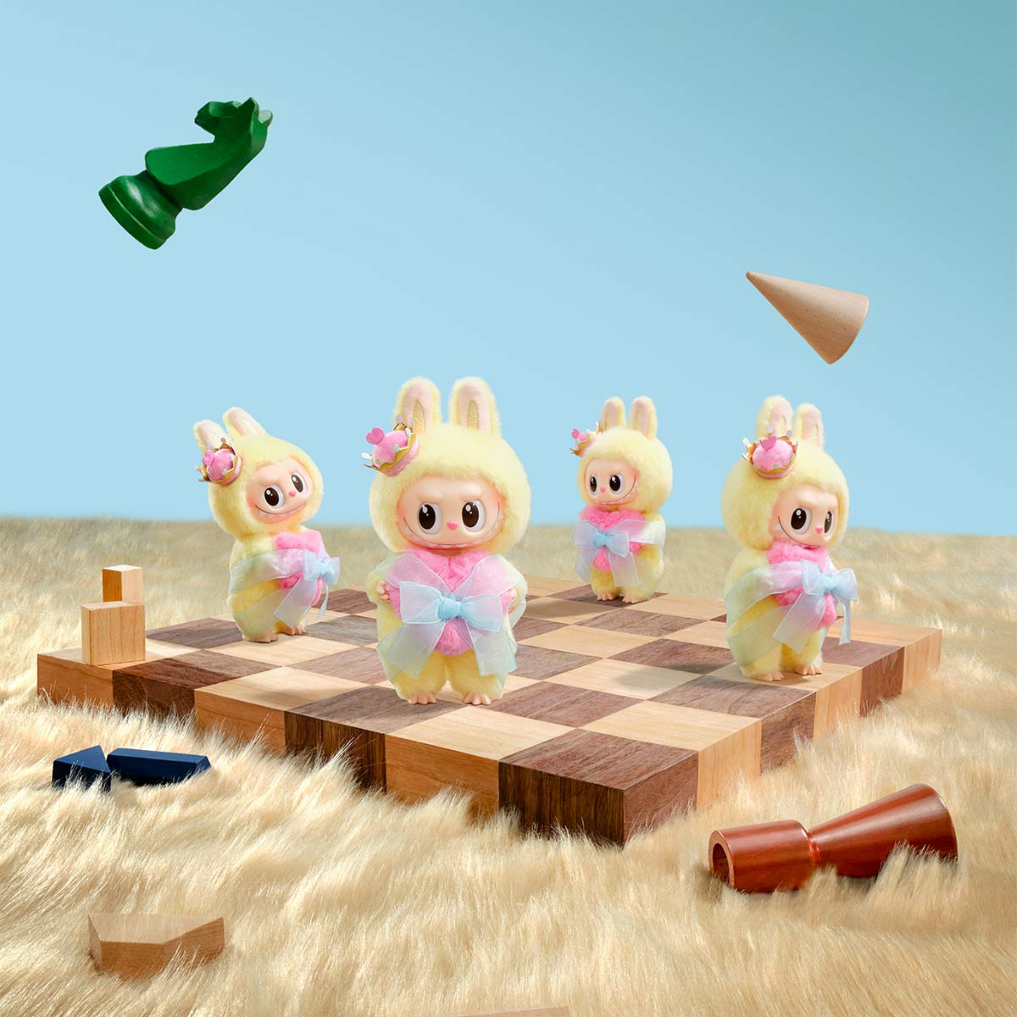 Pop Mart Labubu The Monsters Let's Checkmate Series Vinyl Plush