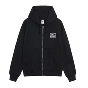 Stussy x Nike Stone Washed Fleece Zip Hoodie (FW25) Black