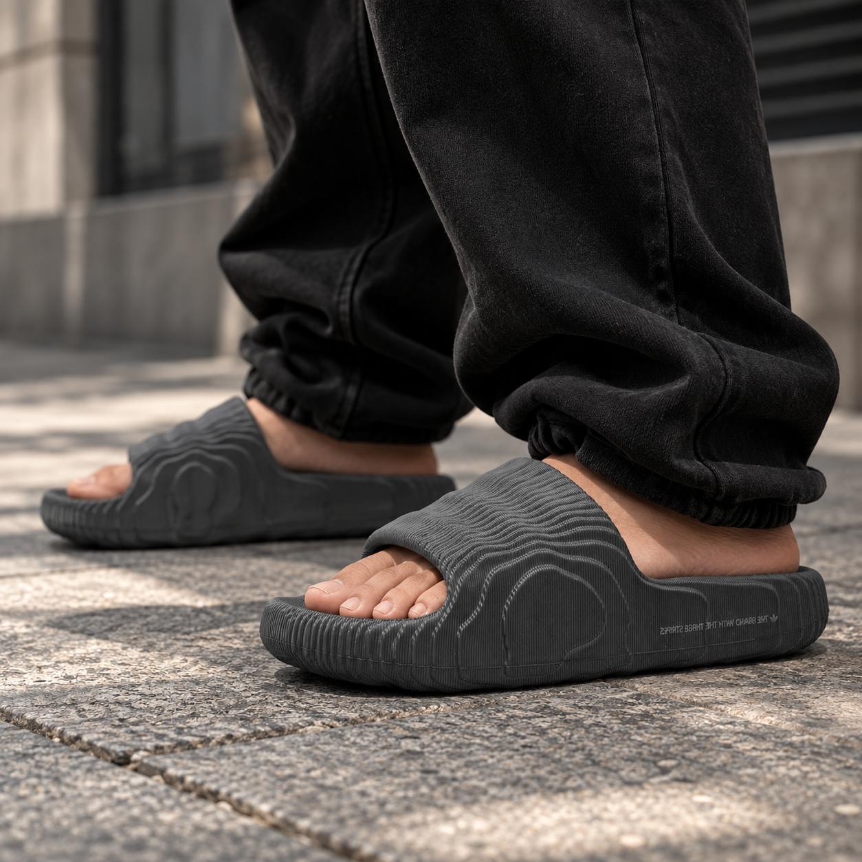Adidas Adilette 22 Slides Grey Five