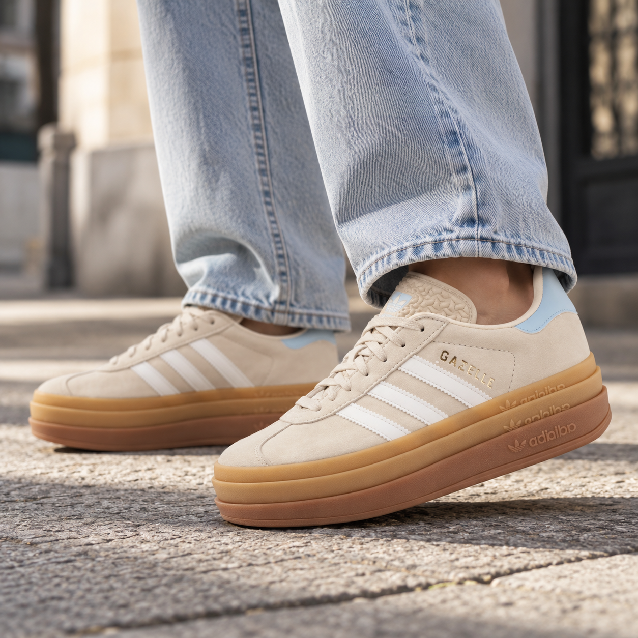 Adidas Gazelle Bold Wonder White Clear Sky