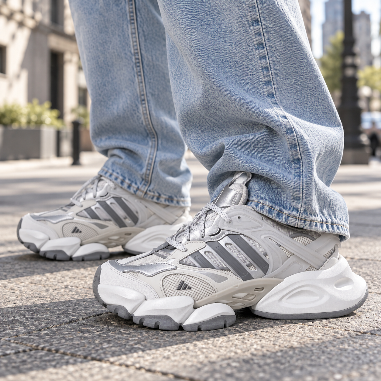 Adidas XLG Runner Deluxe Grey Silver White