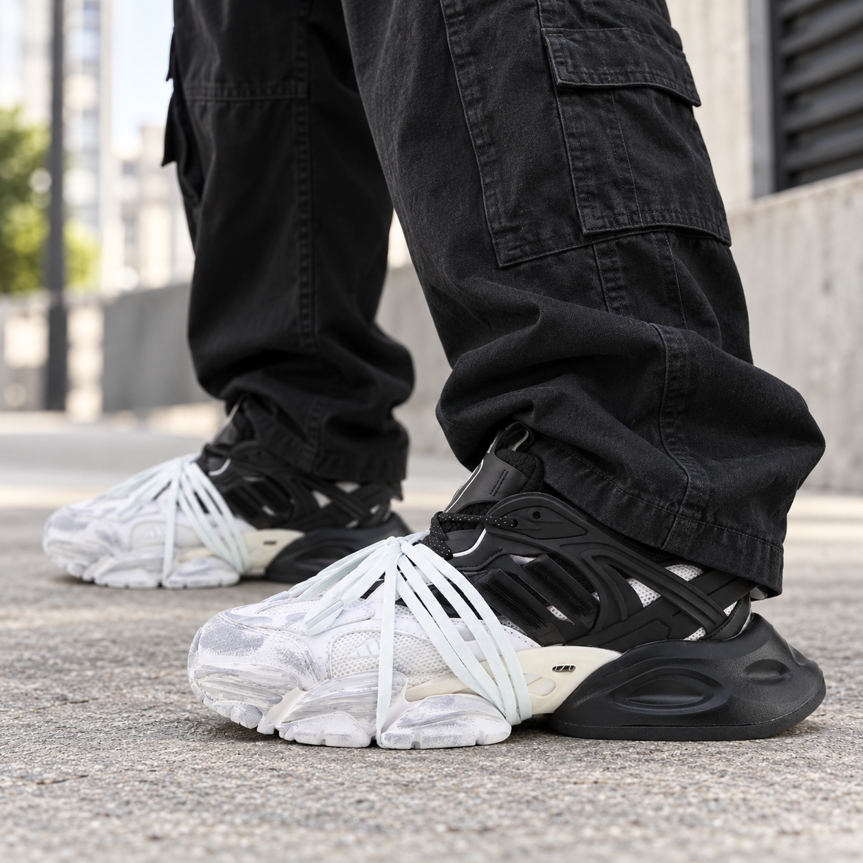 Adidas XLG Runner Deluxe White Black