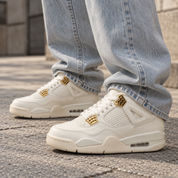 Air Jordan 4 Metallic Gold
